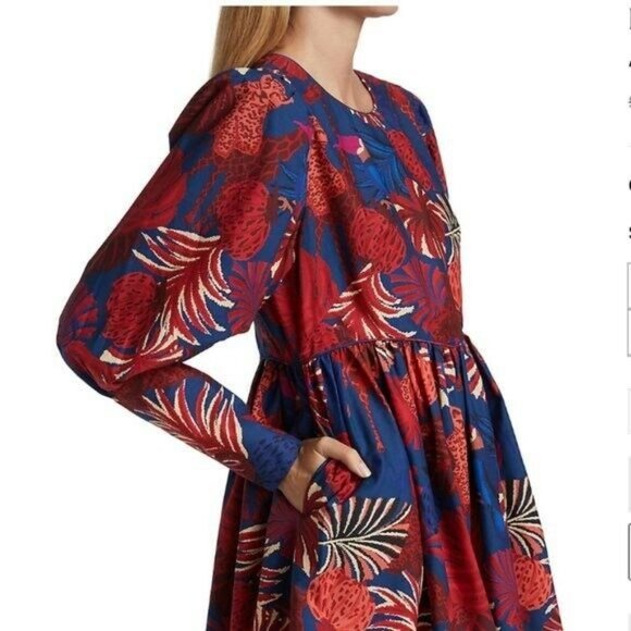 Farm Rio Women’s Animals Tapestry Mini Dress - Size Large - Picture 4 of 12